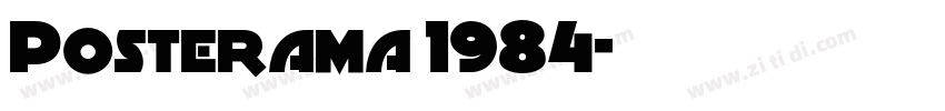 Posterama 1984字体转换
